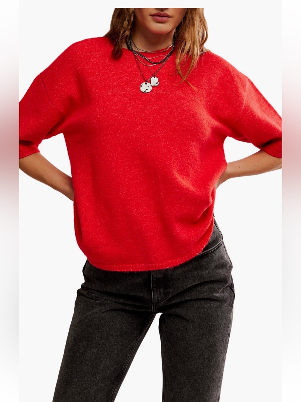 Free People Margot Sweater Tee, Size Medium